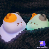 چراغ خواب سیلیکونی گربه ماهیگیر اورجینال