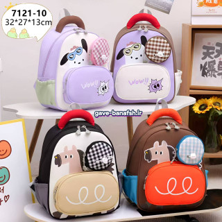 کوله پشتی مهدکودک طرح پاندا و زرافه