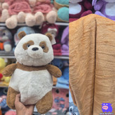 پتو بالشی پاندای سفید و کرم اورجینال